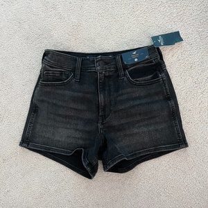 Hollister High-Rise Short 3" Black Jean Shorts